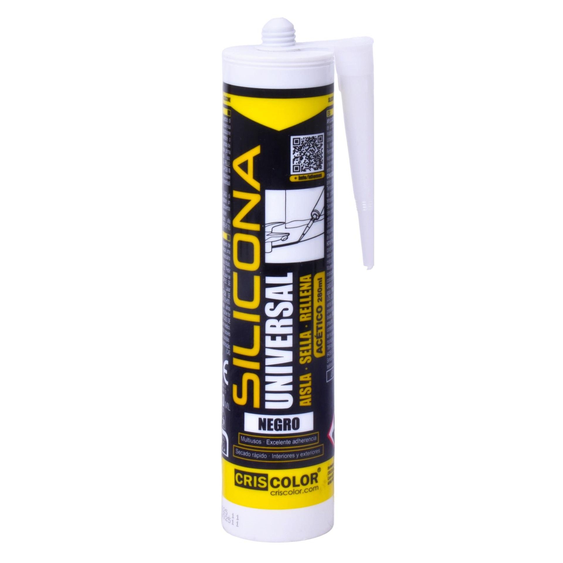 SILICONE UNIVERSAL PRETO 280ML SILICONE UNIVERSAL PRETO 280ML