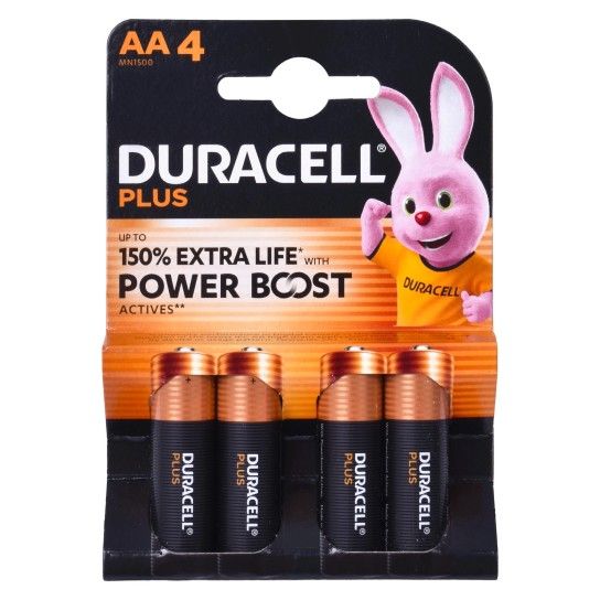 PILHAS DURACELL AA 4UN PILHAS DURACELL AA 4UN