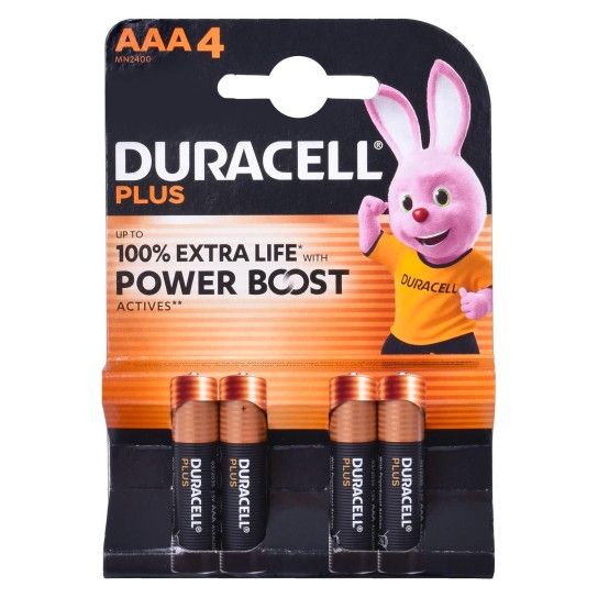 PILHAS DURACELL AAA 4UN