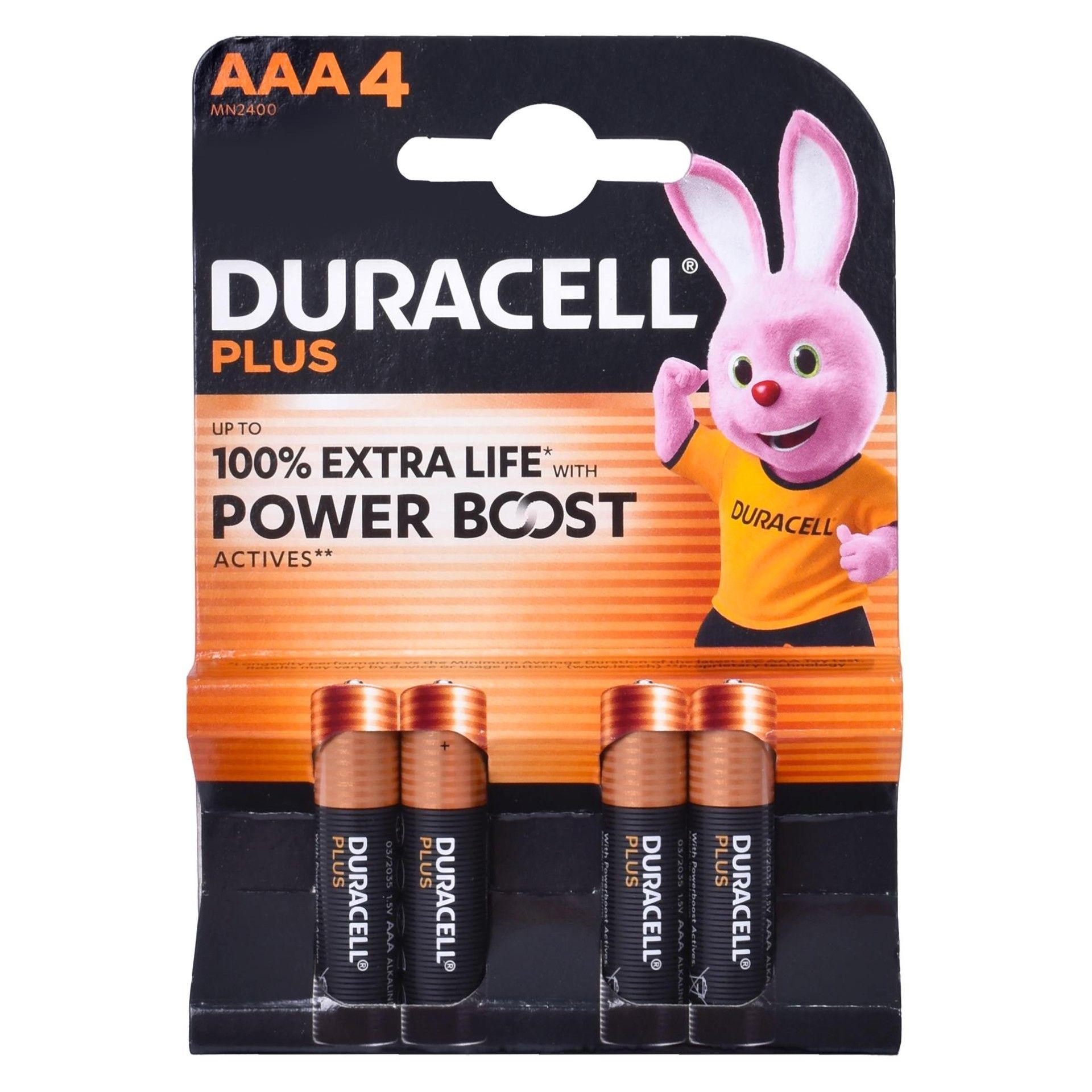 PILHAS DURACELL AAA 4UN