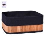 CESTO BAMBU 30X22X12 PRETO 1015-05 CX24 CESTO BAMBU 30X22X12 PRETO 1015-05 CX24
