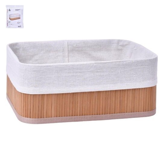 CESTO BAMBU 30X22X12 BRANCO 1015-04 CX24 CESTO BAMBU 30X22X12 BRANCO 1015-04 CX24