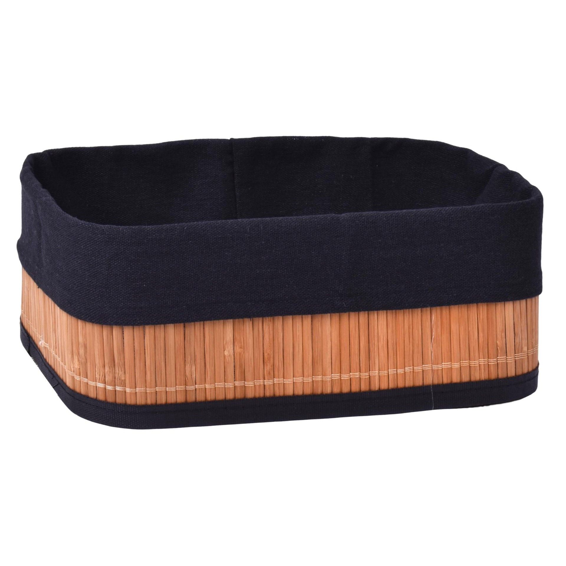 CESTO BAMBU 26X16X10 PRETO 1015-07 CX30 CESTO BAMBU 26X16X10 PRETO 1015-07 CX30