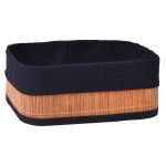 CESTO BAMBU 26X16X10 PRETO 1015-07 CX30 CESTO BAMBU 26X16X10 PRETO 1015-07 CX30