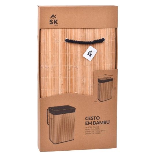 CESTO ROUPA RET 40X30X60 PRETO 1015-03 CESTO ROUPA RET 40X30X60 PRETO 1015-03
