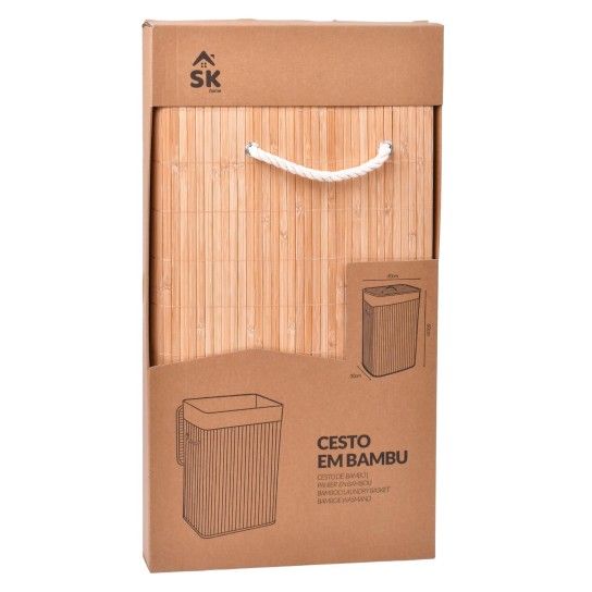 CESTO ROUPA RET 40X30X60 BRANCO 1015-02 CESTO ROUPA RET 40X30X60 BRANCO 1015-02