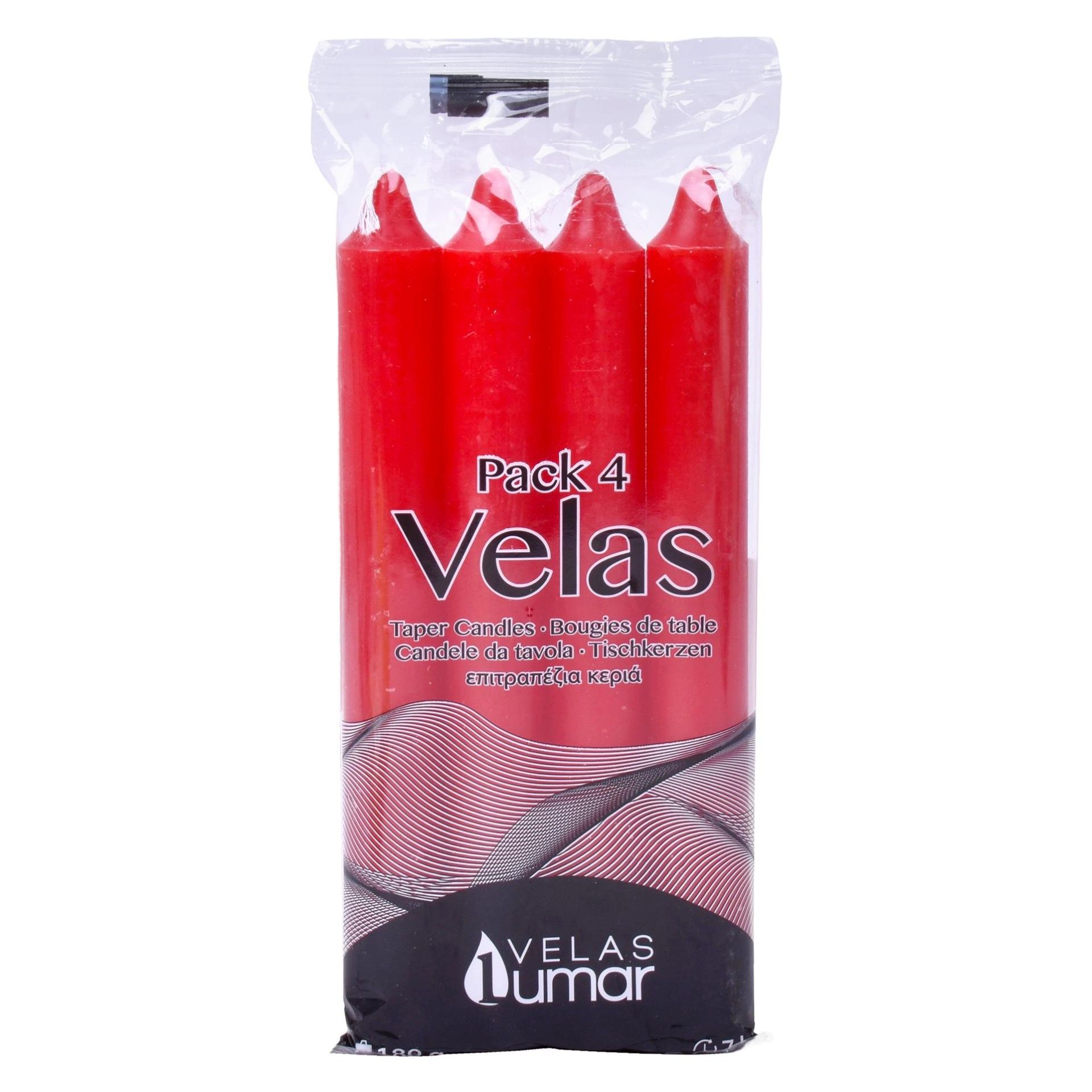VELA PACK4 VERMELHA VELA PACK4 VERMELHA