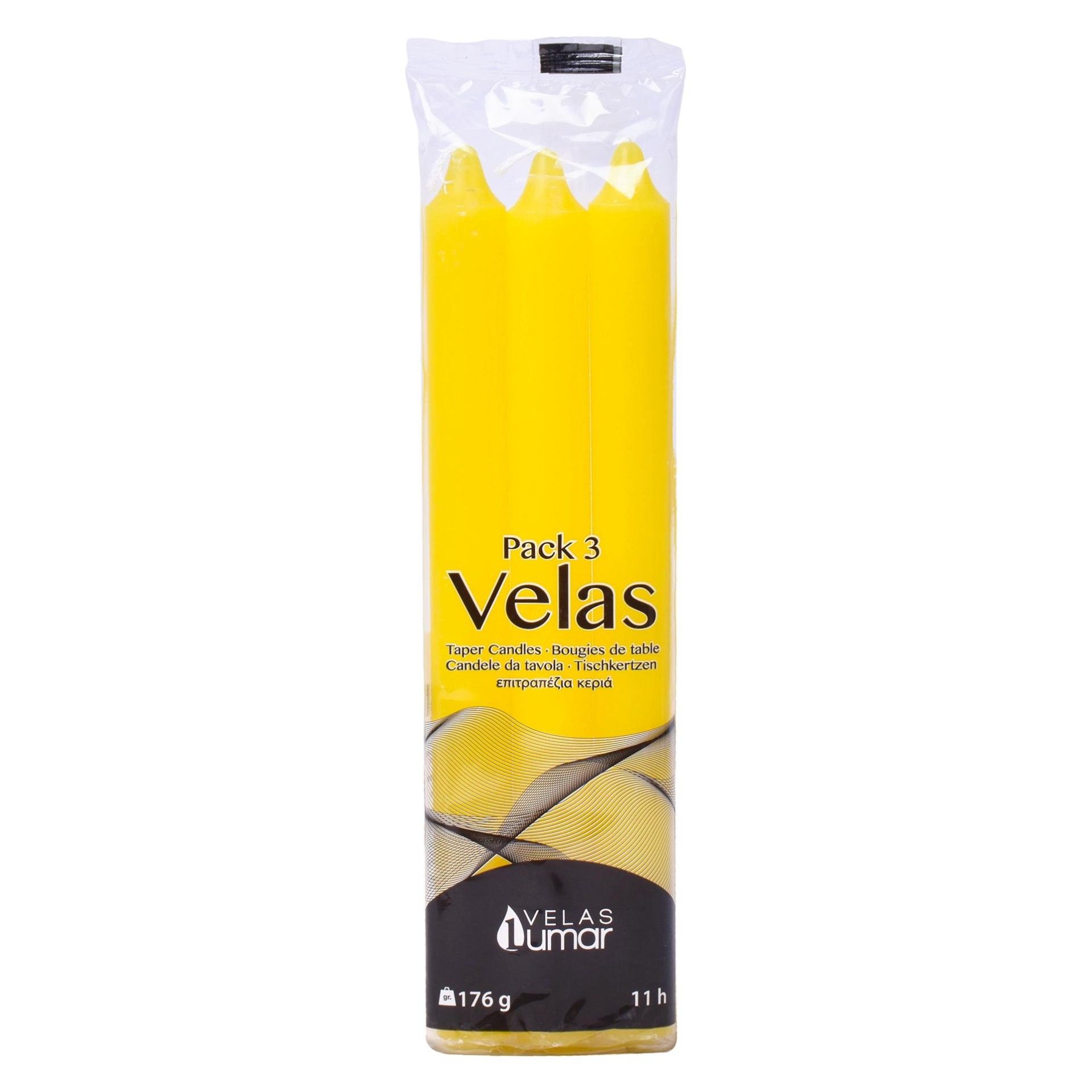 VELAS PACK3 AMARELO VELAS PACK3 AMARELO