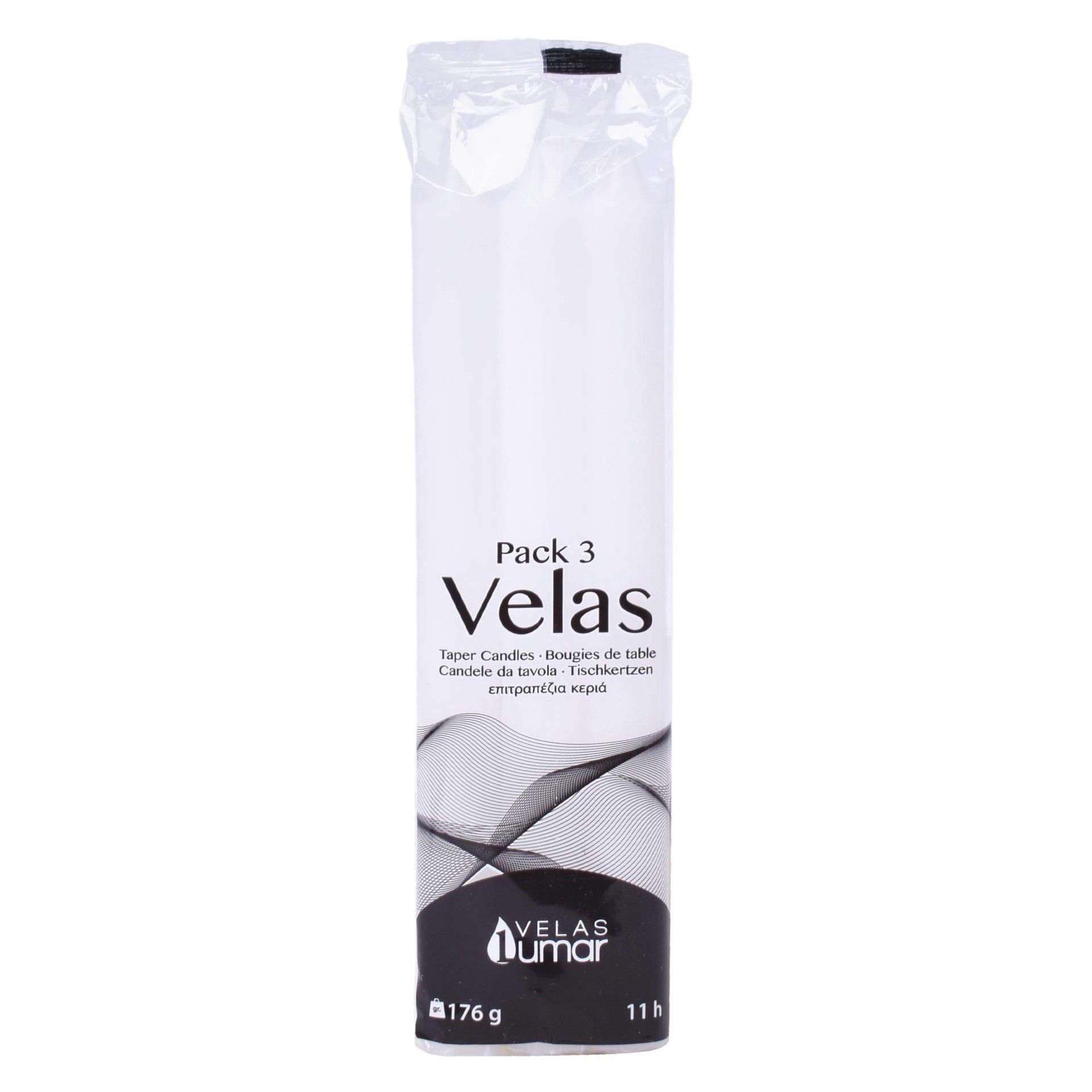 VELAS PACK3 BRANCAS VELAS PACK3 BRANCAS