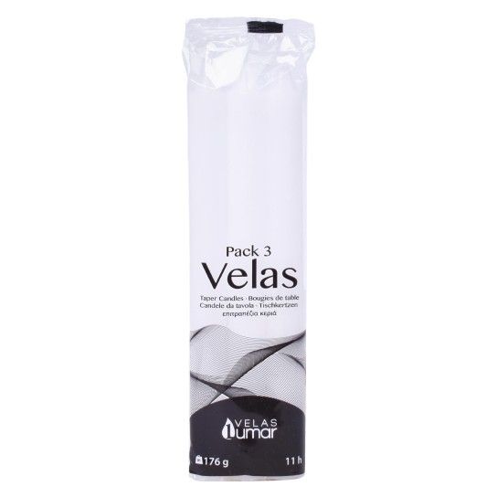 VELAS PACK3 BRANCAS VELAS PACK3 BRANCAS