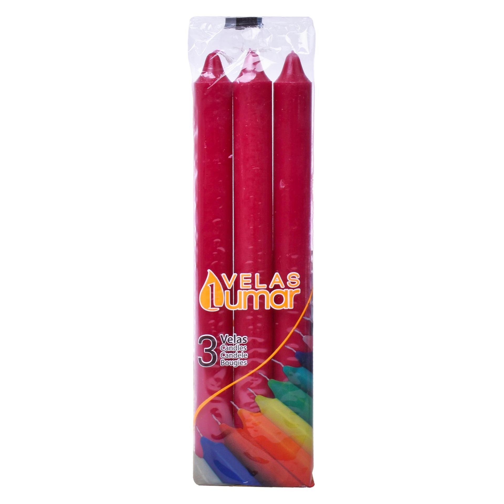 VELAS PACK3 BORDO VELAS PACK3 BORDO