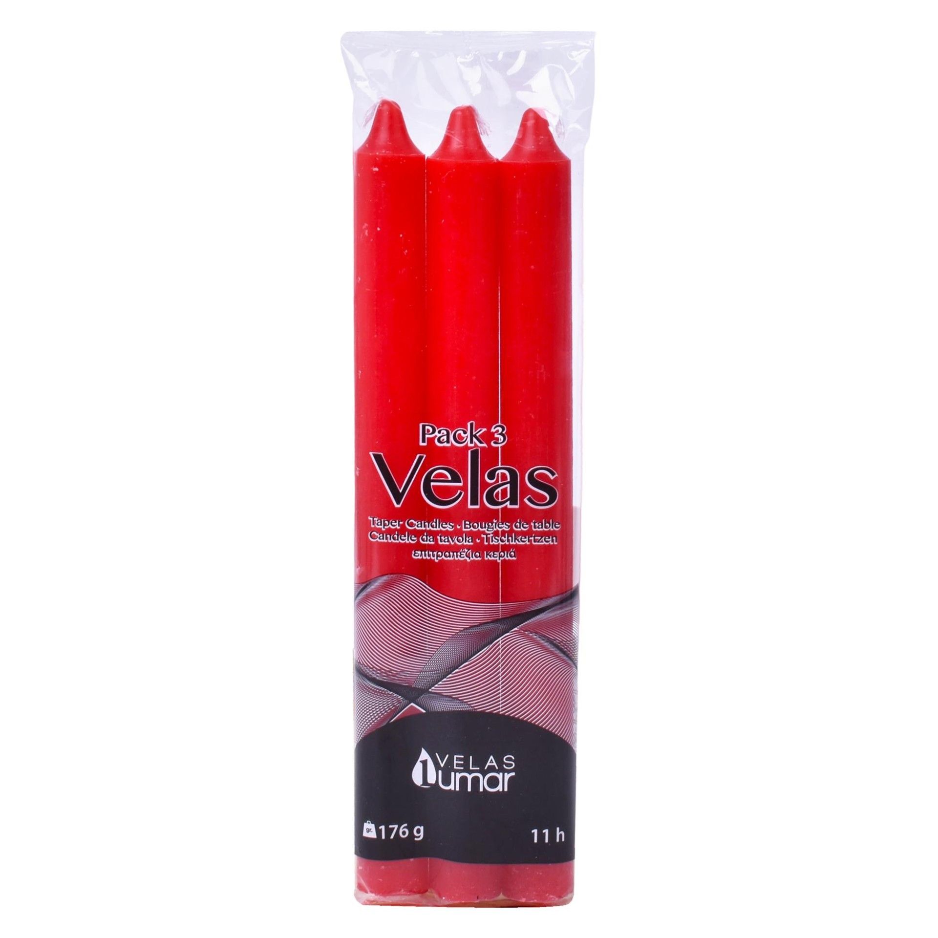 VELAS PACK3 VERMELHAS VELAS PACK3 VERMELHAS