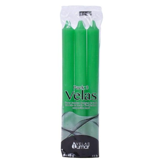 VELAS PACK3 VERDE VELAS PACK3 VERDE