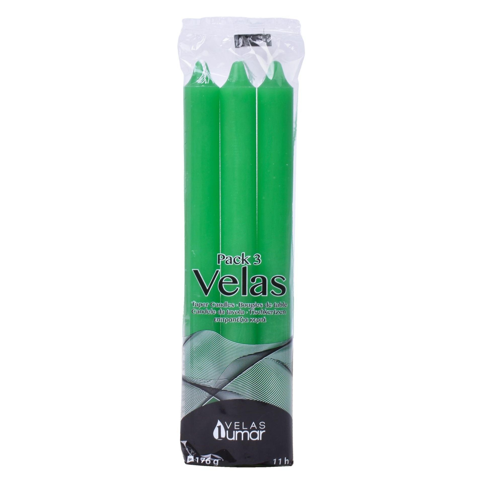 VELAS PACK3 VERDE VELAS PACK3 VERDE