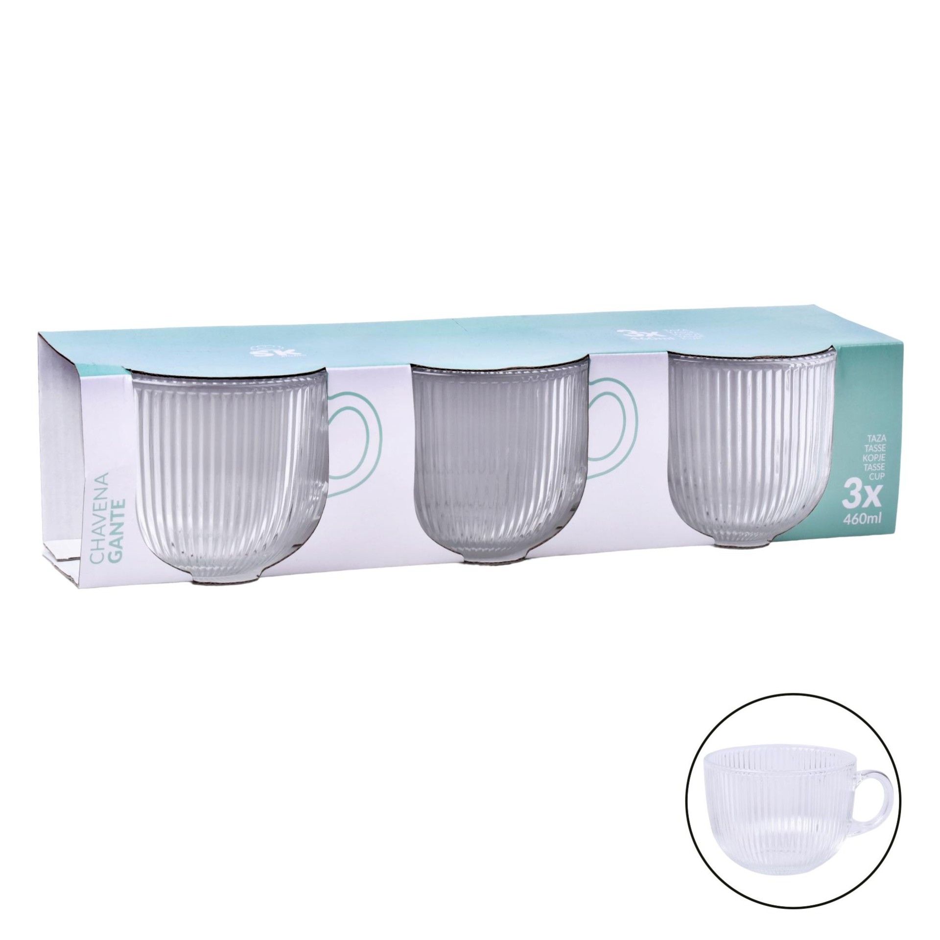 CHAV VIDRO GANTE 460ML 3UN 424-49 CHAV VIDRO GANTE 460ML 3UN 424-49