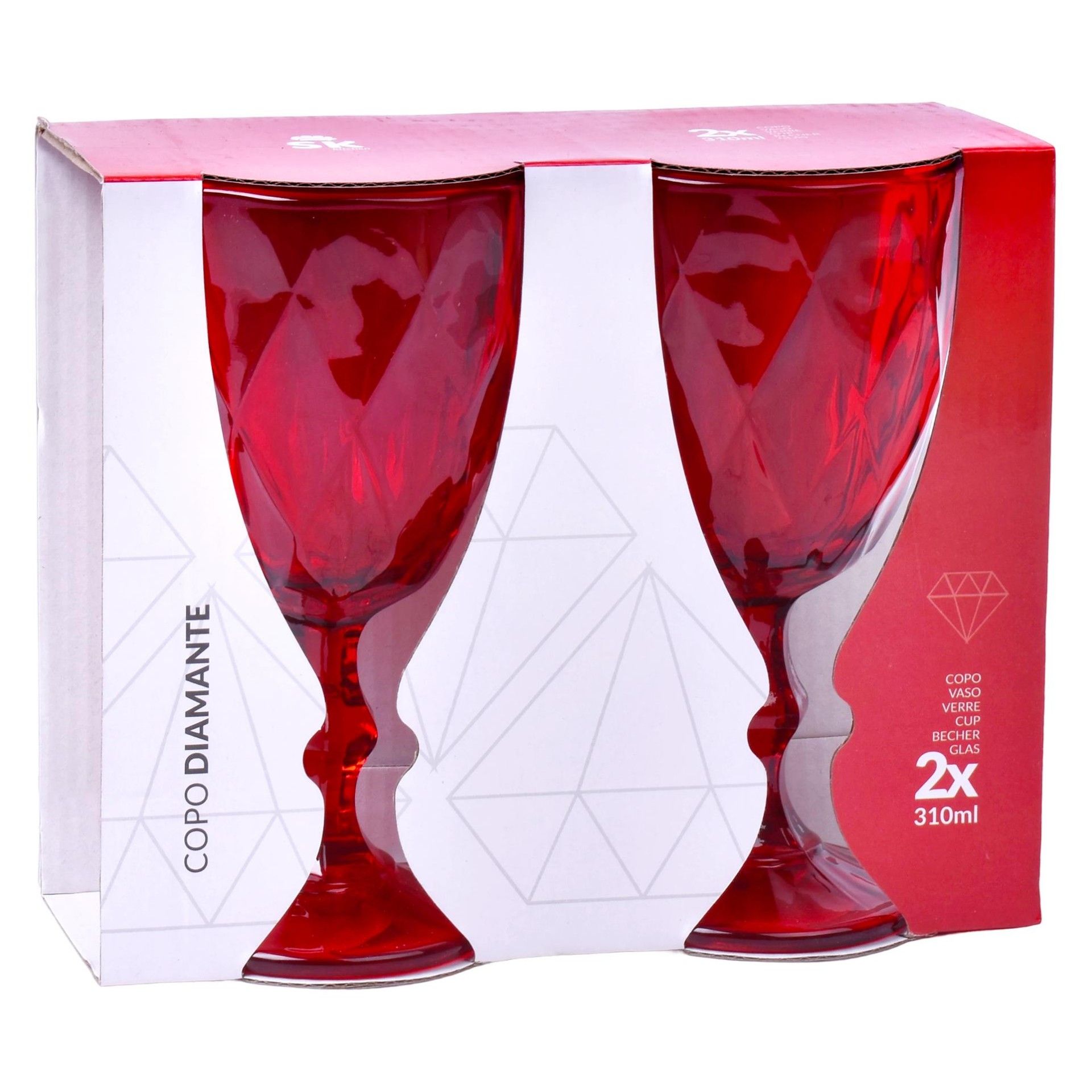 COPO PE VERMELHO 310ML 2UN 424-90 COPO PE VERMELHO 310ML 2UN 424-90