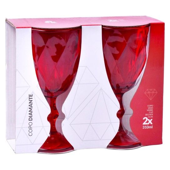 COPO PE VERMELHO 310ML 2UN 424-90 COPO PE VERMELHO 310ML 2UN 424-90