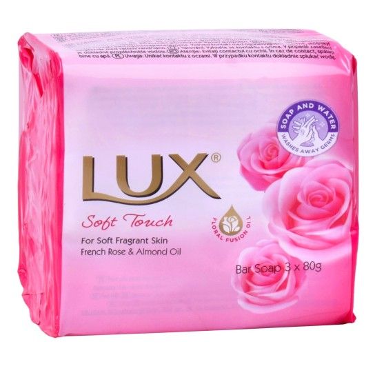 LUX SABONETE SOFT TOUCH 3X80G LUX SABONETE SOFT TOUCH 3X80G