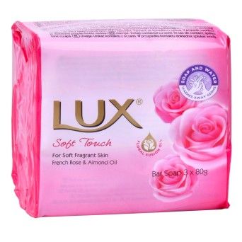 LUX SABONETE SOFT TOUCH 3X80G