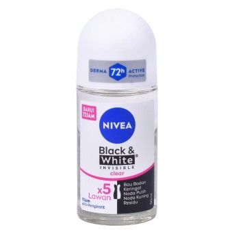 NIVEA DEO ROLL B&W INVIS 50ML CX24