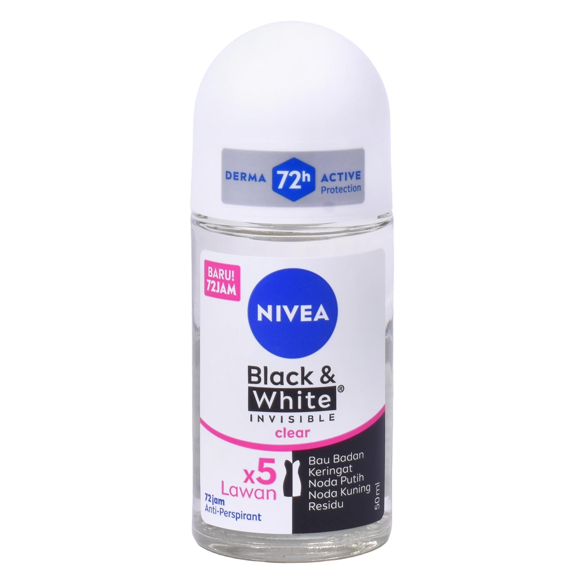NIVEA DEO ROLL B&W INVIS 50ML CX24 NIVEA DEO ROLL B&W INVIS 50ML CX24