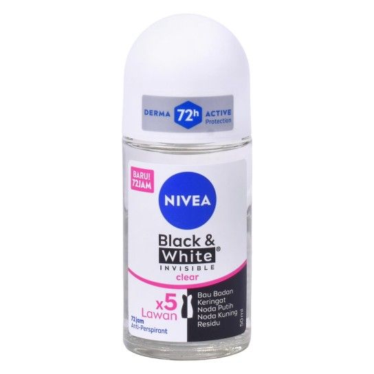 NIVEA DEO ROLL B&W INVIS 50ML CX24 NIVEA DEO ROLL B&W INVIS 50ML CX24
