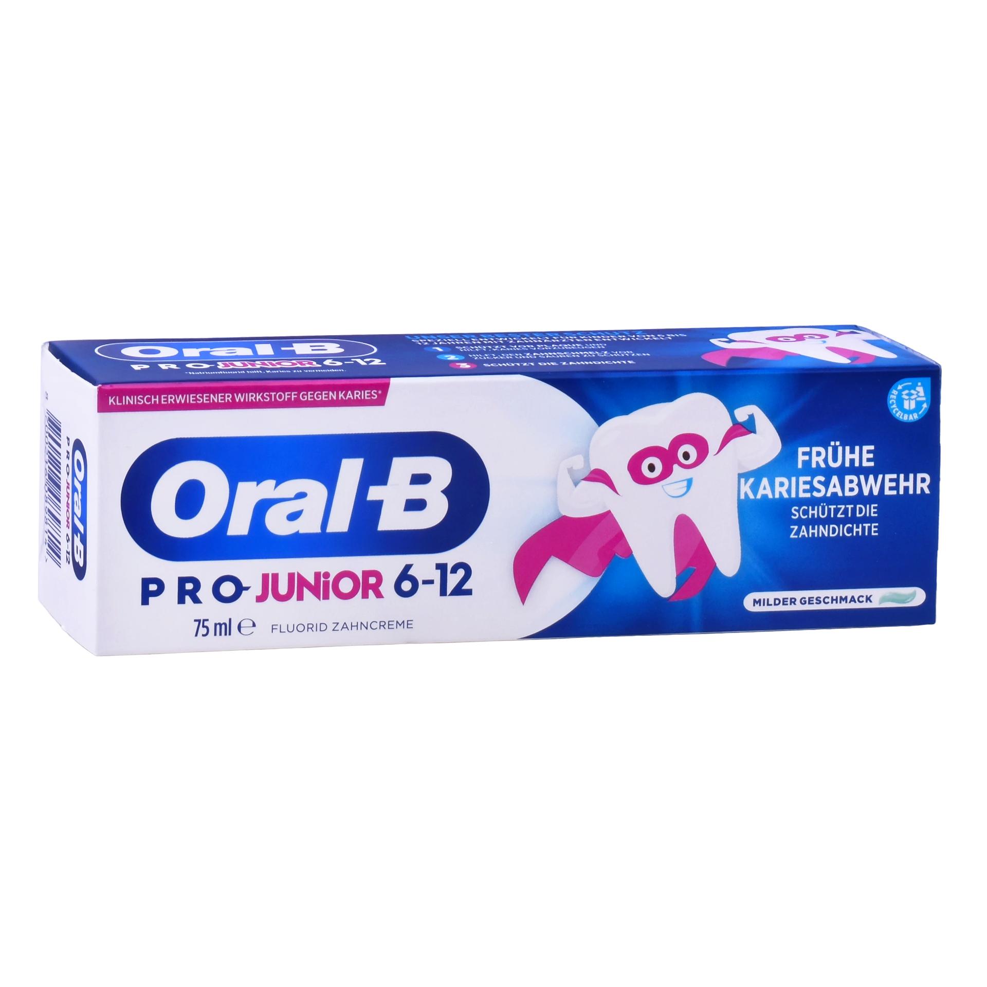 ORAL B PASTA DENTES PRO JUNIOR 75ML ORAL B PASTA DENTES PRO JUNIOR 75ML