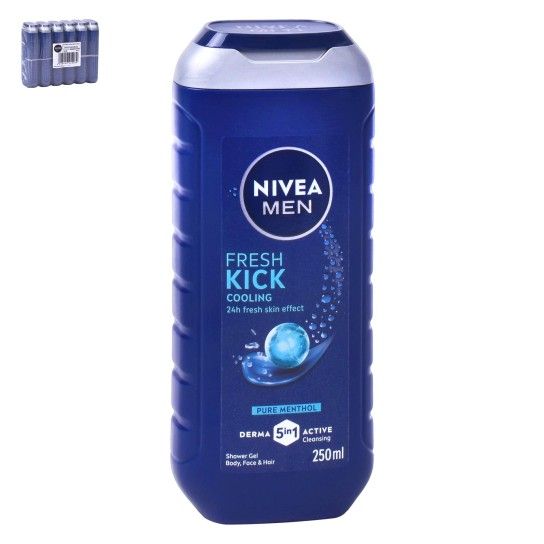 NIVEA GEL BANHO MEN FRESH KICK 5EM1 250ML NIVEA GEL BANHO MEN FRESH KICK 5EM1 250ML