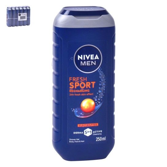 NIVEA GEL BANHO MEN SPORT 5EM 1 250ML NIVEA GEL BANHO MEN SPORT 5EM 1 250ML