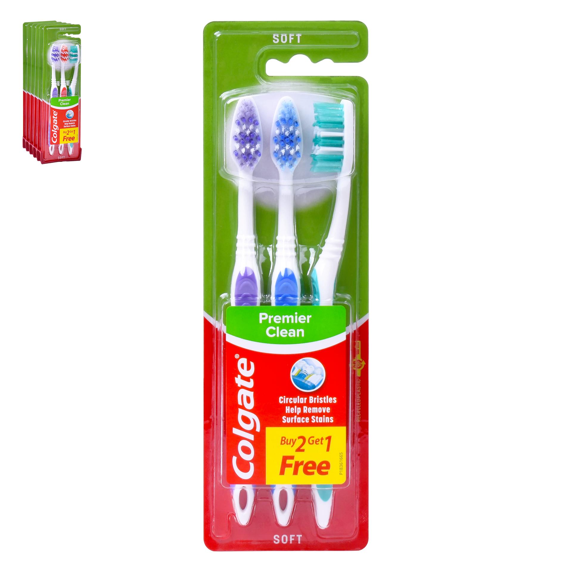 ESCOVA COLGATE PREMIER CLEAN 2+1 CX CX24 ESCOVA COLGATE PREMIER CLEAN 2+1 CX CX24