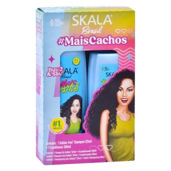 CHAMPO 325ML+COND 200ML + CACHOS SKALA