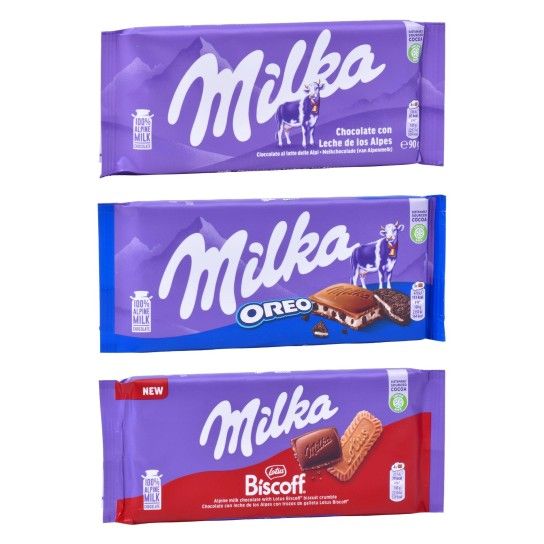 MILKA EXPOSITOR 25x90G+15x100G CX40 MILKA EXPOSITOR 25x90G+15x100G CX40