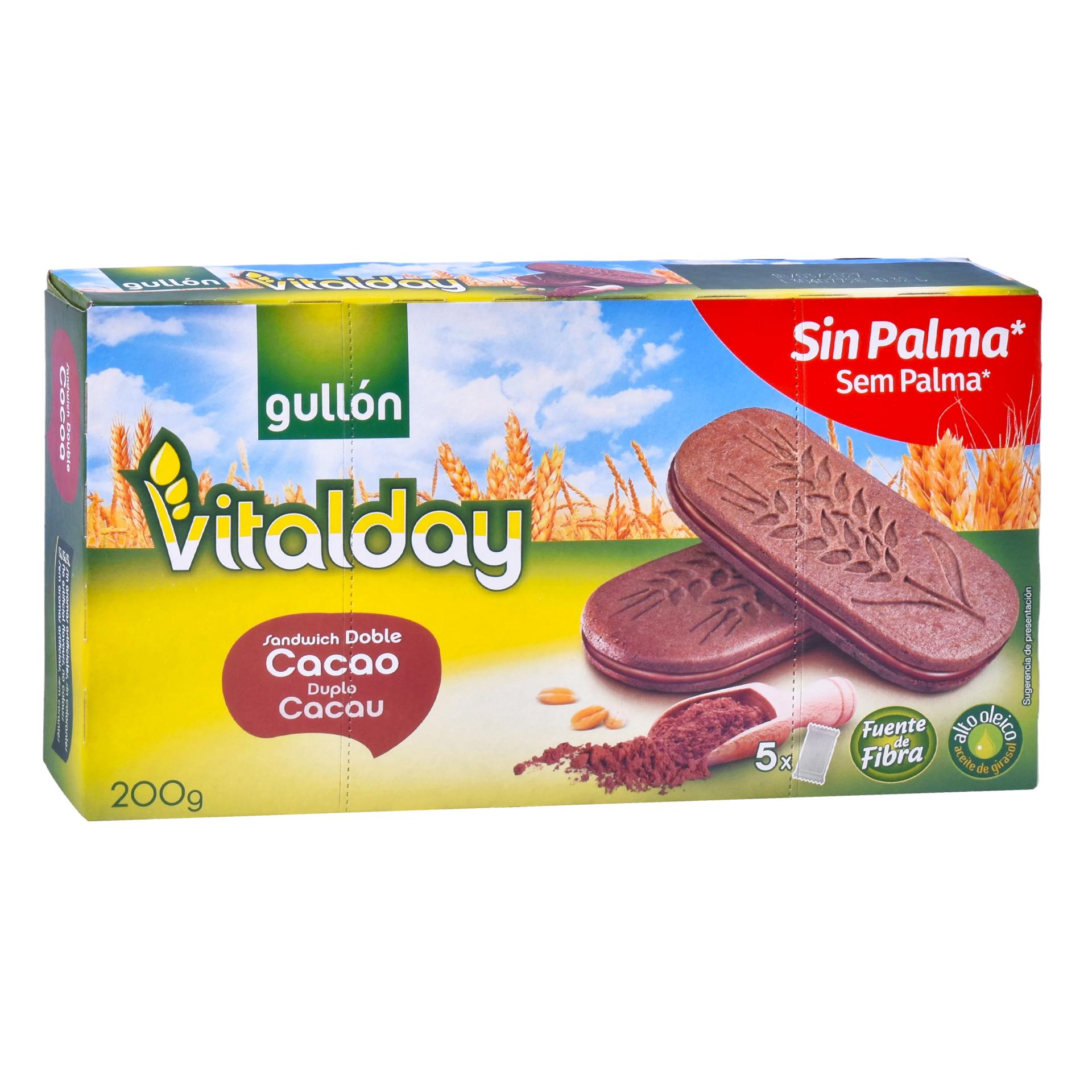 SANDWICH DOBLE CACAU VITALDAY 200G