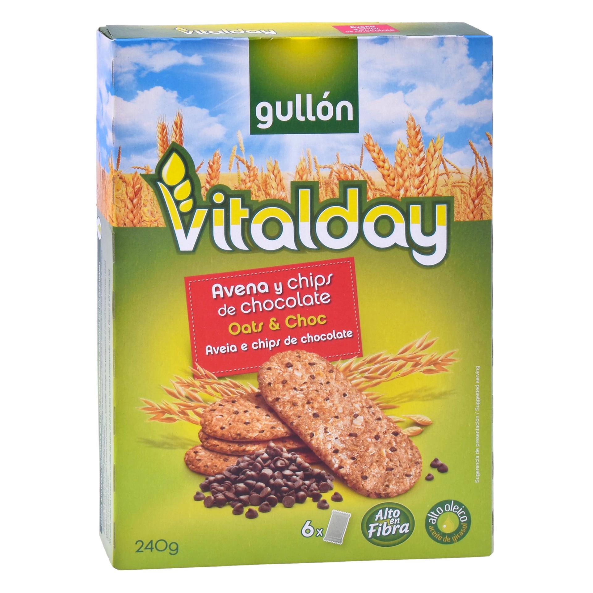 BOLACHA AVEIA/CHOC VITALDAY 240G BOLACHA AVEIA/CHOC VITALDAY 240G