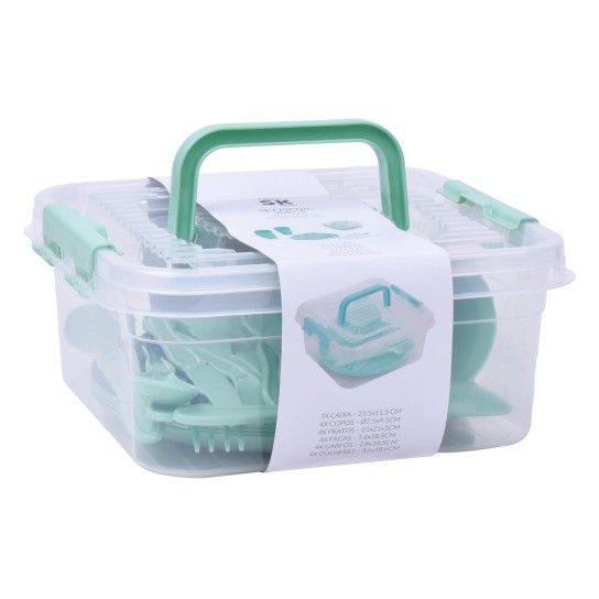 CONJ PIQUENIQUE PLAST 20PCS 804-4887 CONJ PIQUENIQUE PLAST 20PCS 804-4887