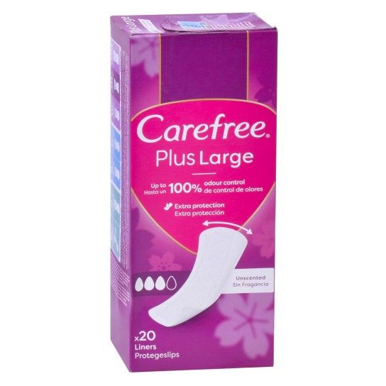 CAREFREE PENSOS DIARIOS PLUS 20UNI CAREFREE PENSOS DIARIOS PLUS 20UNI
