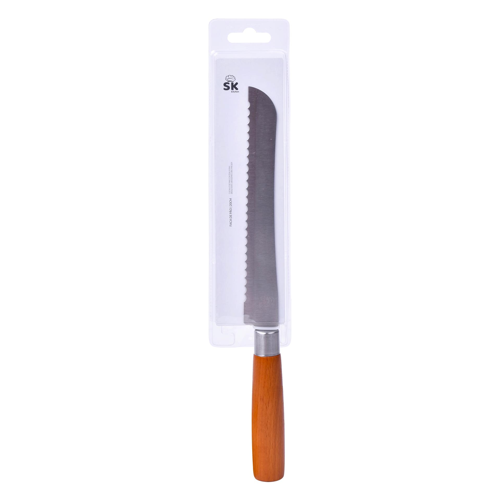 FACA PAO CABO MADEIRA 20CM SK 804-446 CX48