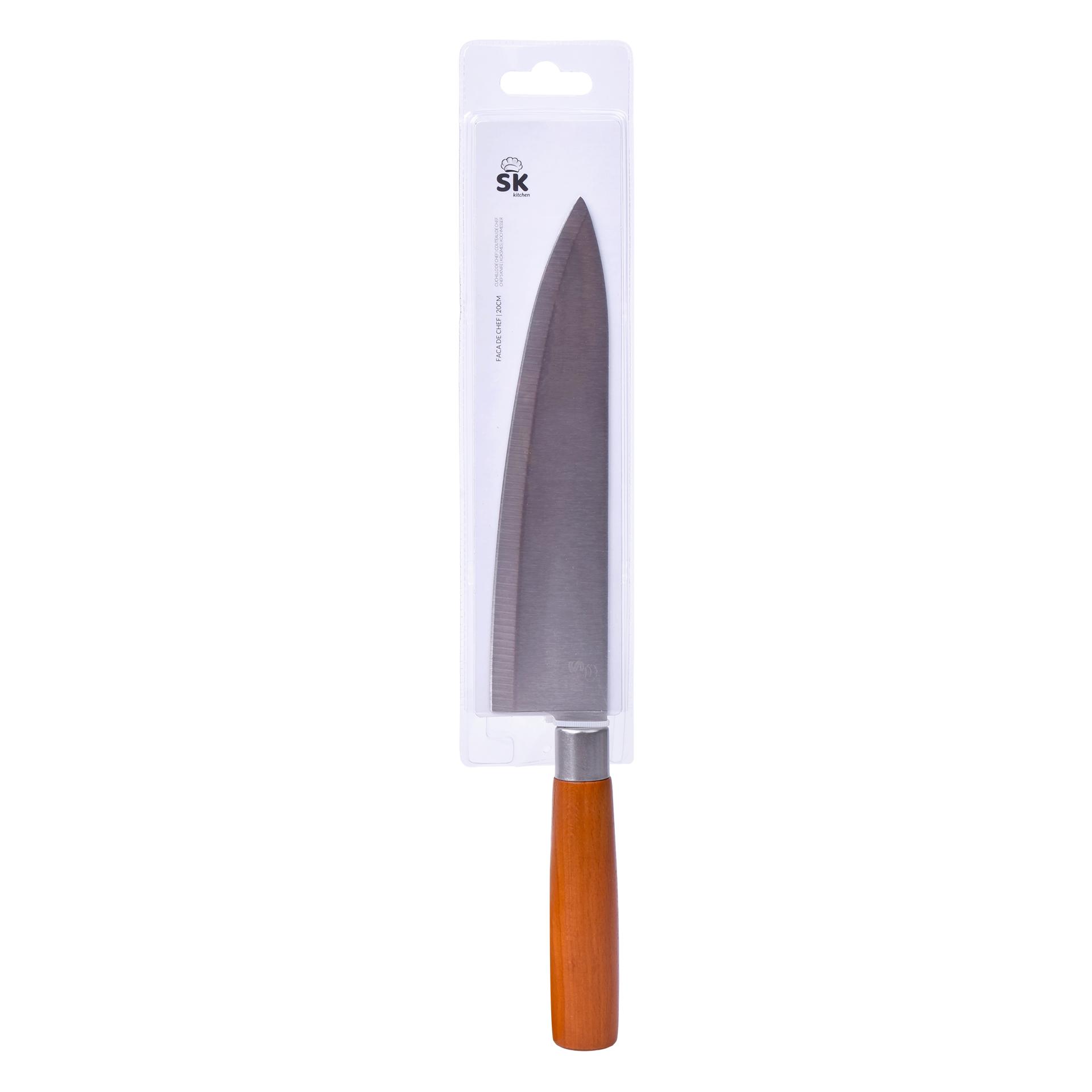 FACA CABO MADEIRA 20CM SK 804-447 CX48 FACA CABO MADEIRA 20CM SK 804-447 CX48
