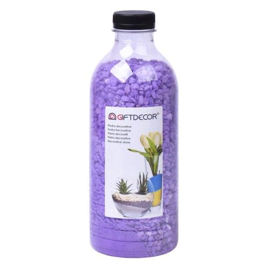 FRASCO PEDRAS DEC. 1,5KG LILAS 55674 FRASCO PEDRAS DEC. 1,5KG LILAS 55674