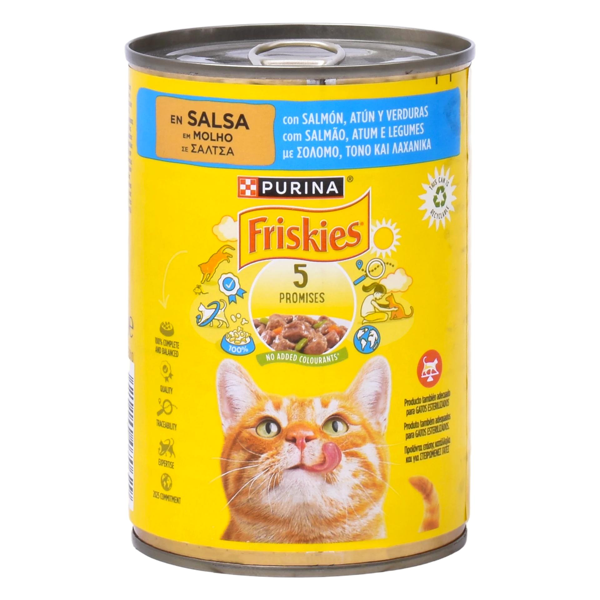 FRISKIES GATO SALMAO/ATUM LATA 400G FRISKIES GATO SALMAO/ATUM LATA 400G
