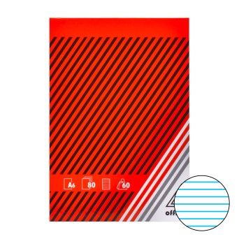 BLOCO PAPEL A6 80FLS PAUT.