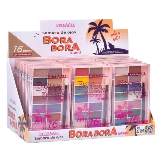 SOMBRA OLHOS 16 CORES BORA BORA 33997 CX18 SOMBRA OLHOS 16 CORES BORA BORA 33997 CX18