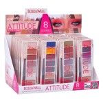 PALETA SOMBRAS 8 CORES ATTITUDE 33993 CX24