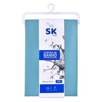 CORTINA BANHO 1.8X1.8M PVC VERDE1589-112-F