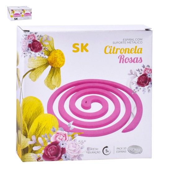 VELA ESPIRAL ROSAS 10UN 821-08 CX48 VELA ESPIRAL ROSAS 10UN 821-08 CX48