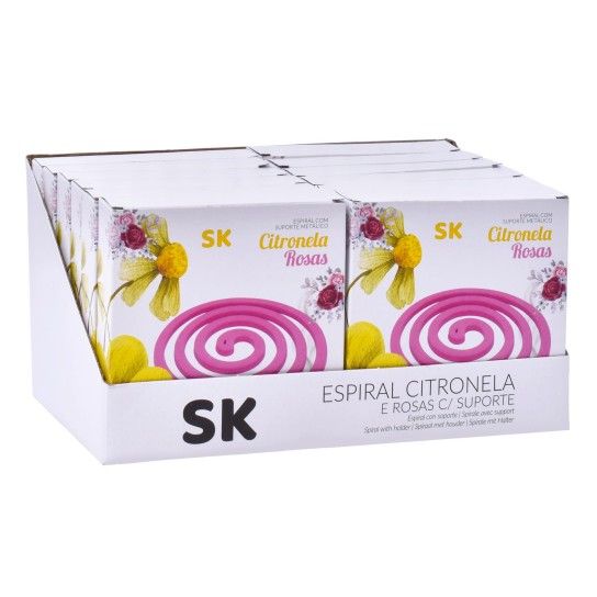VELA ESPIRAL ROSAS 10UN 821-08 CX48 VELA ESPIRAL ROSAS 10UN 821-08 CX48
