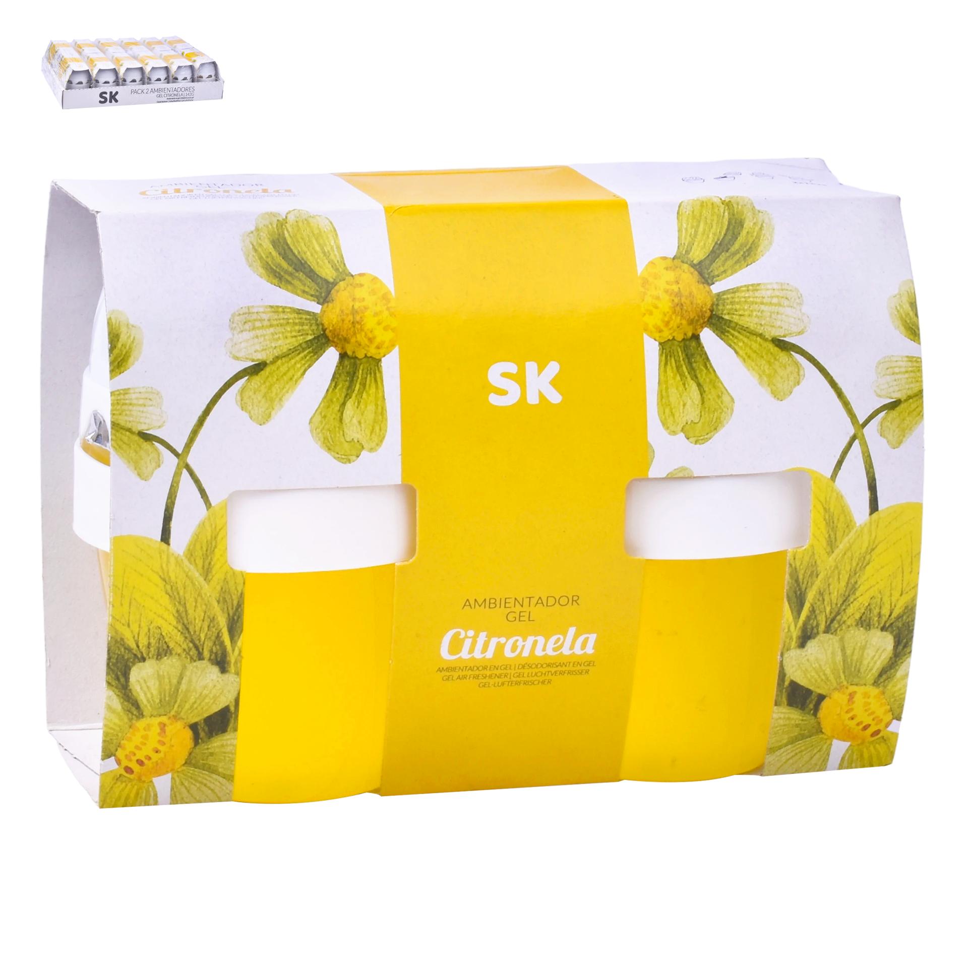 GEL CITRONELA PACK 2 140G 820-92 CX36 GEL CITRONELA PACK 2 140G 820-92 CX36
