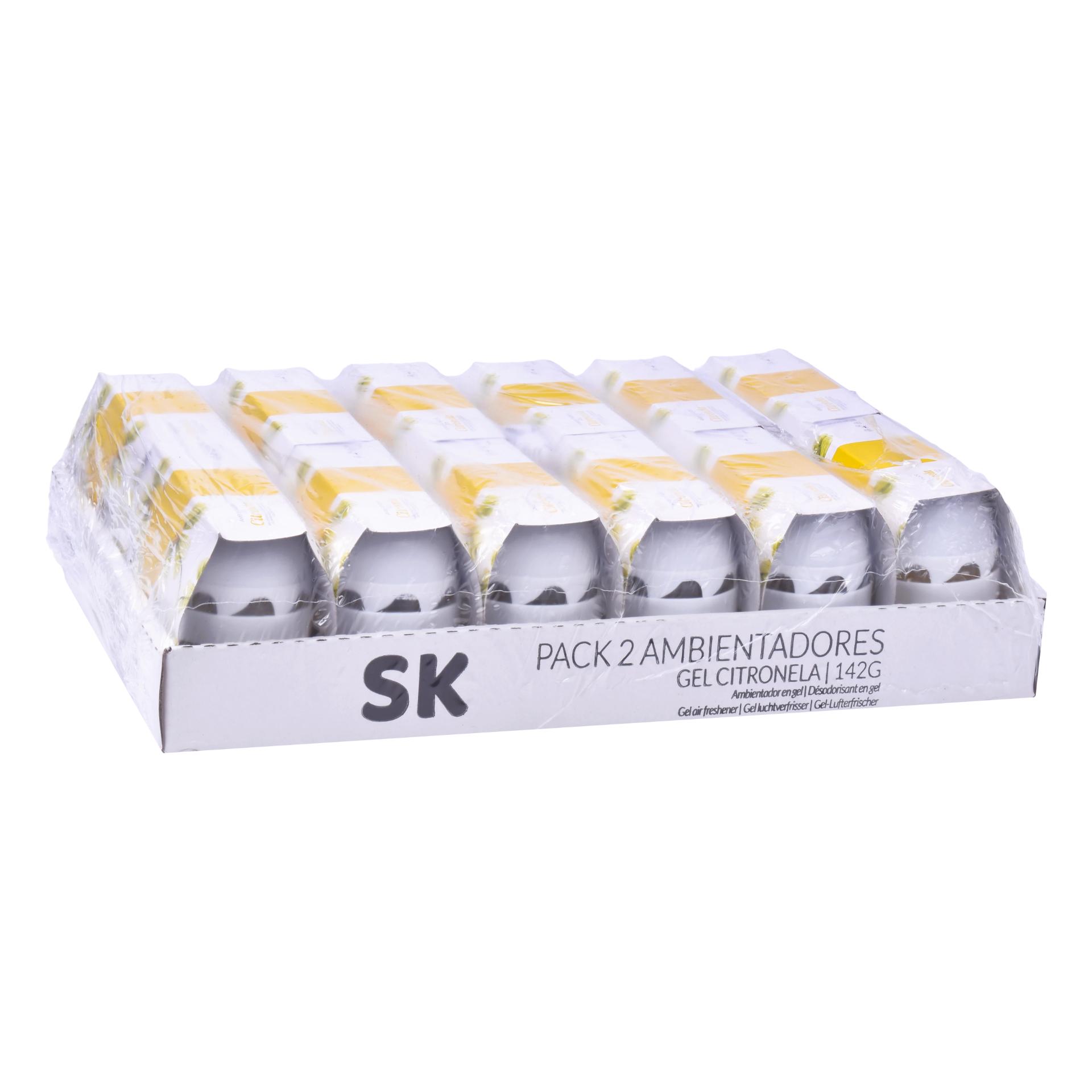 GEL CITRONELA PACK 2 140G 820-92 CX36 GEL CITRONELA PACK 2 140G 820-92 CX36