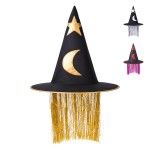 CHAPEU BRUXA C/CABELO HALLOWEEN