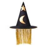 CHAPEU BRUXA C/CABELO HALLOWEEN